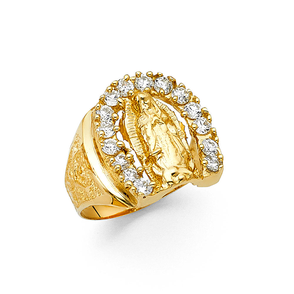 14KY CZ MENS RING