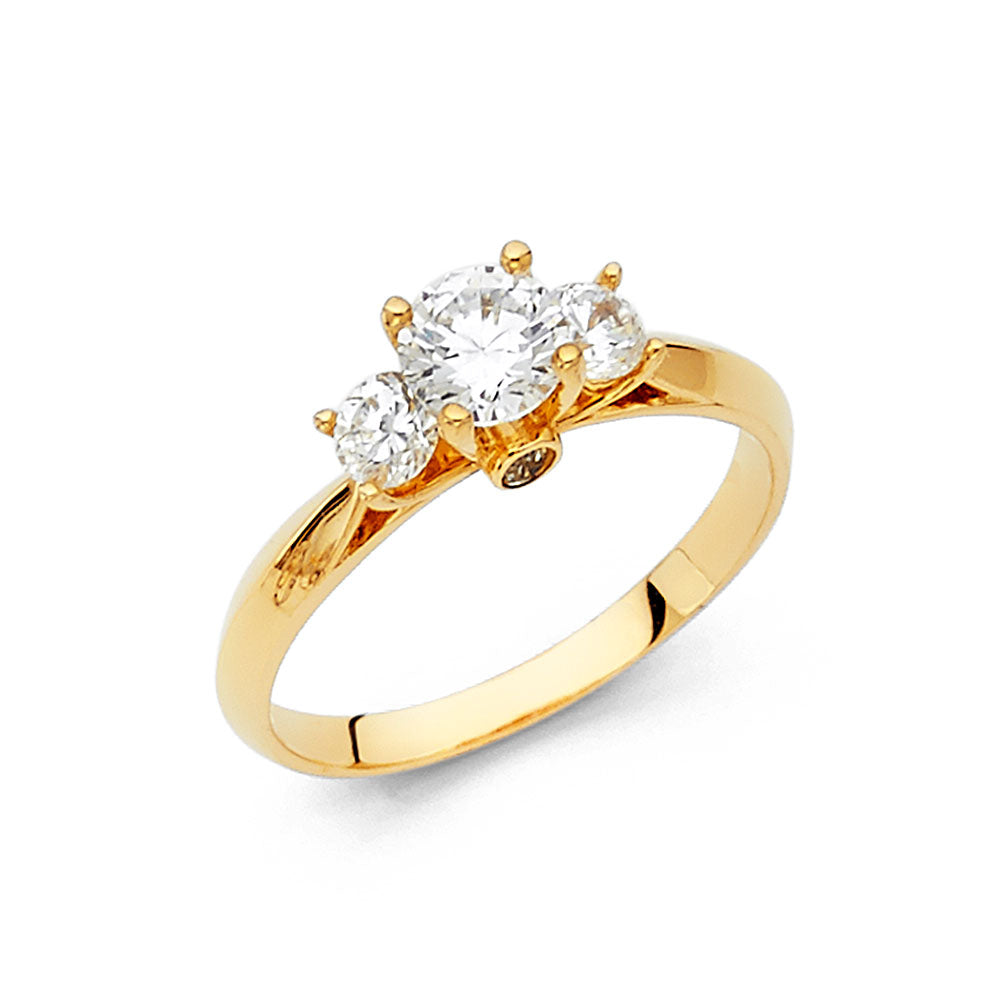 14KY CZ ENGAGEMENT RING