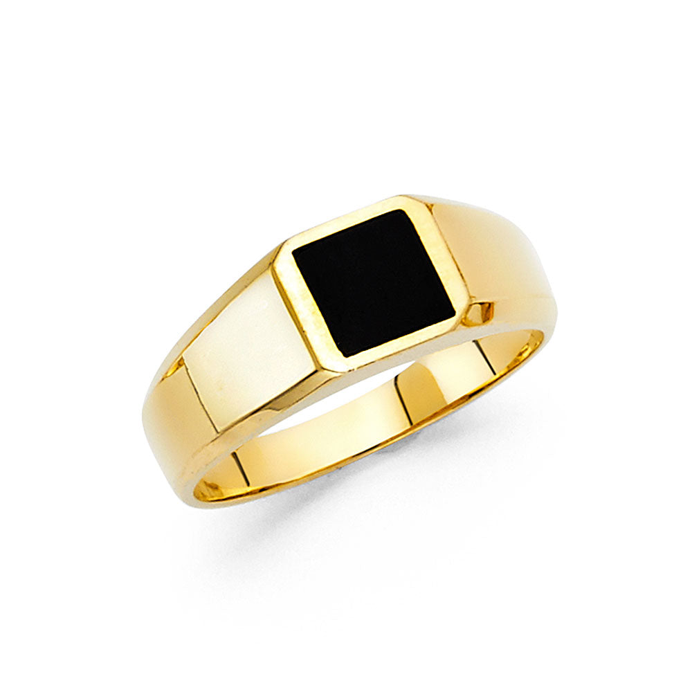 14KY ONYX RING