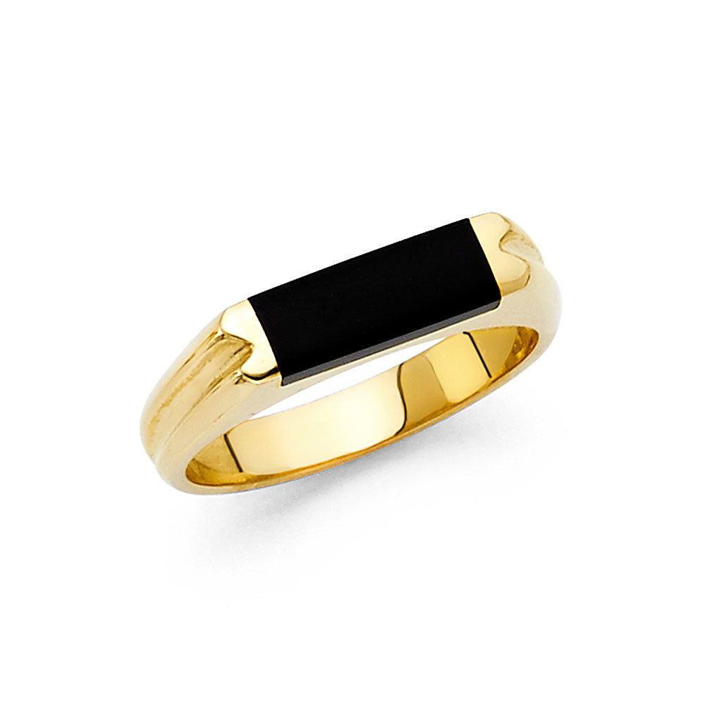 14KY ONYX RING