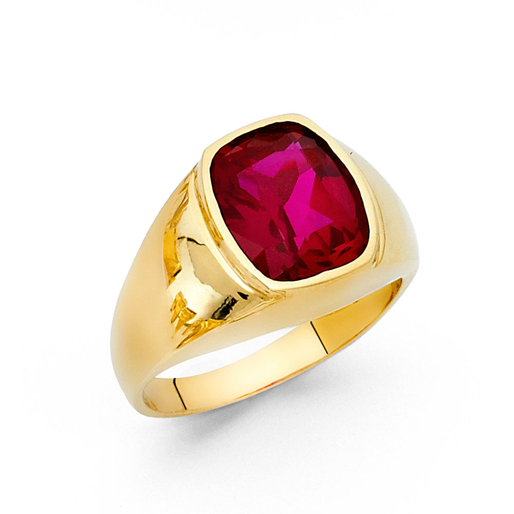 14KY CZ MENS RING