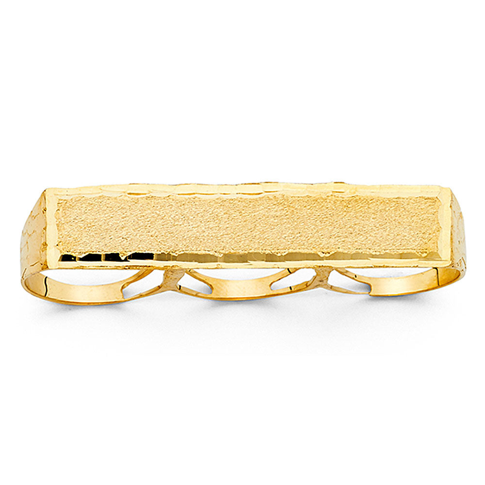 14KY 3 FINGER MENS RING