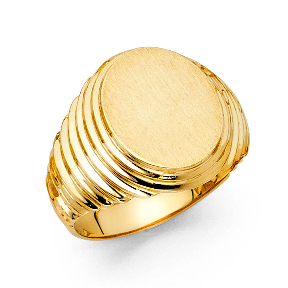14KY MENS SIGNET RING