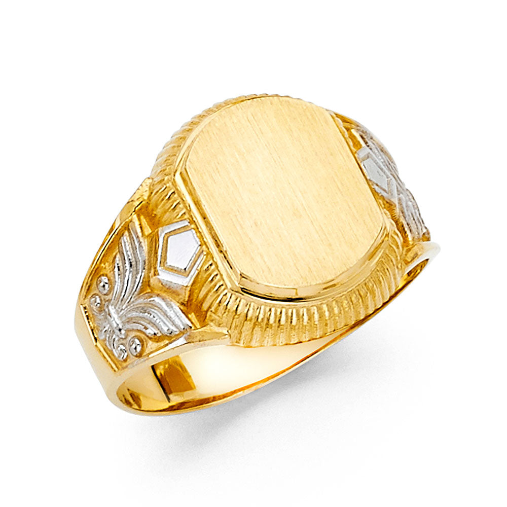 14K 2T MENS RING