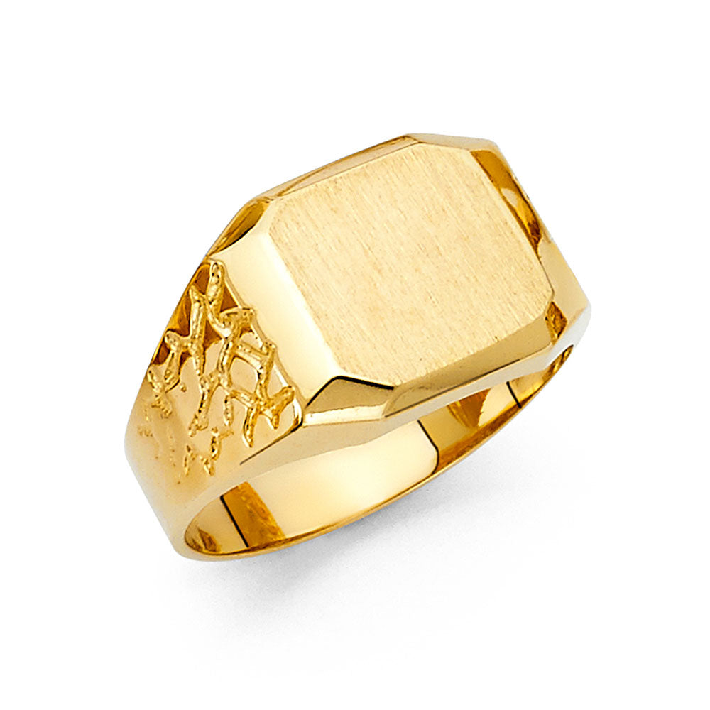 14KY MENS SIGNET RING