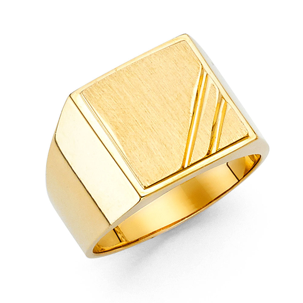 14KY MENS SIGNET RING