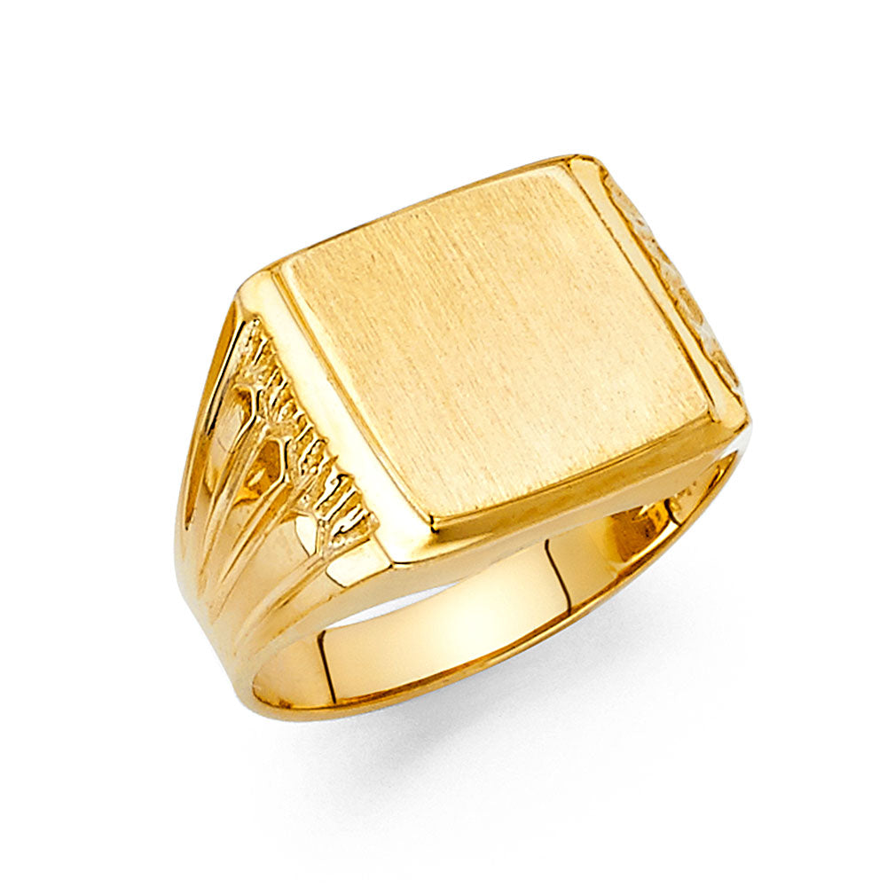 14KY MENS SIGNET RING