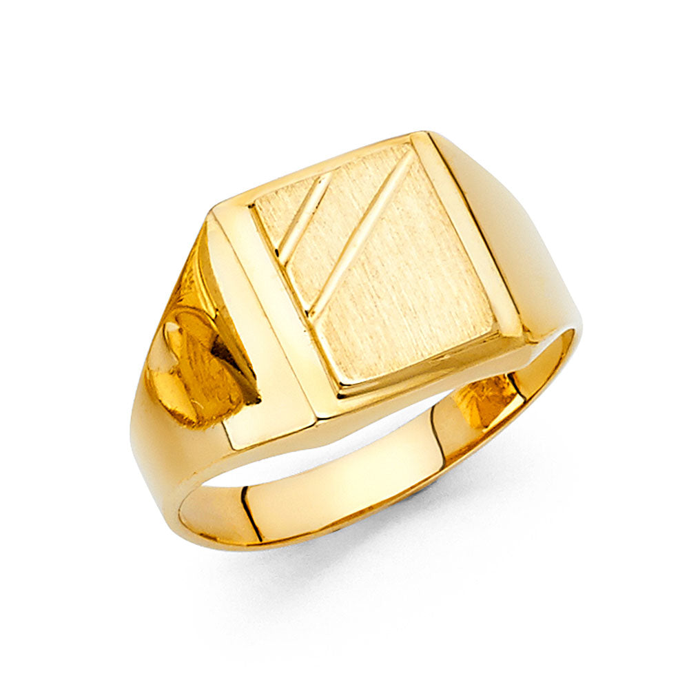 14KY MENS SIGNET RING