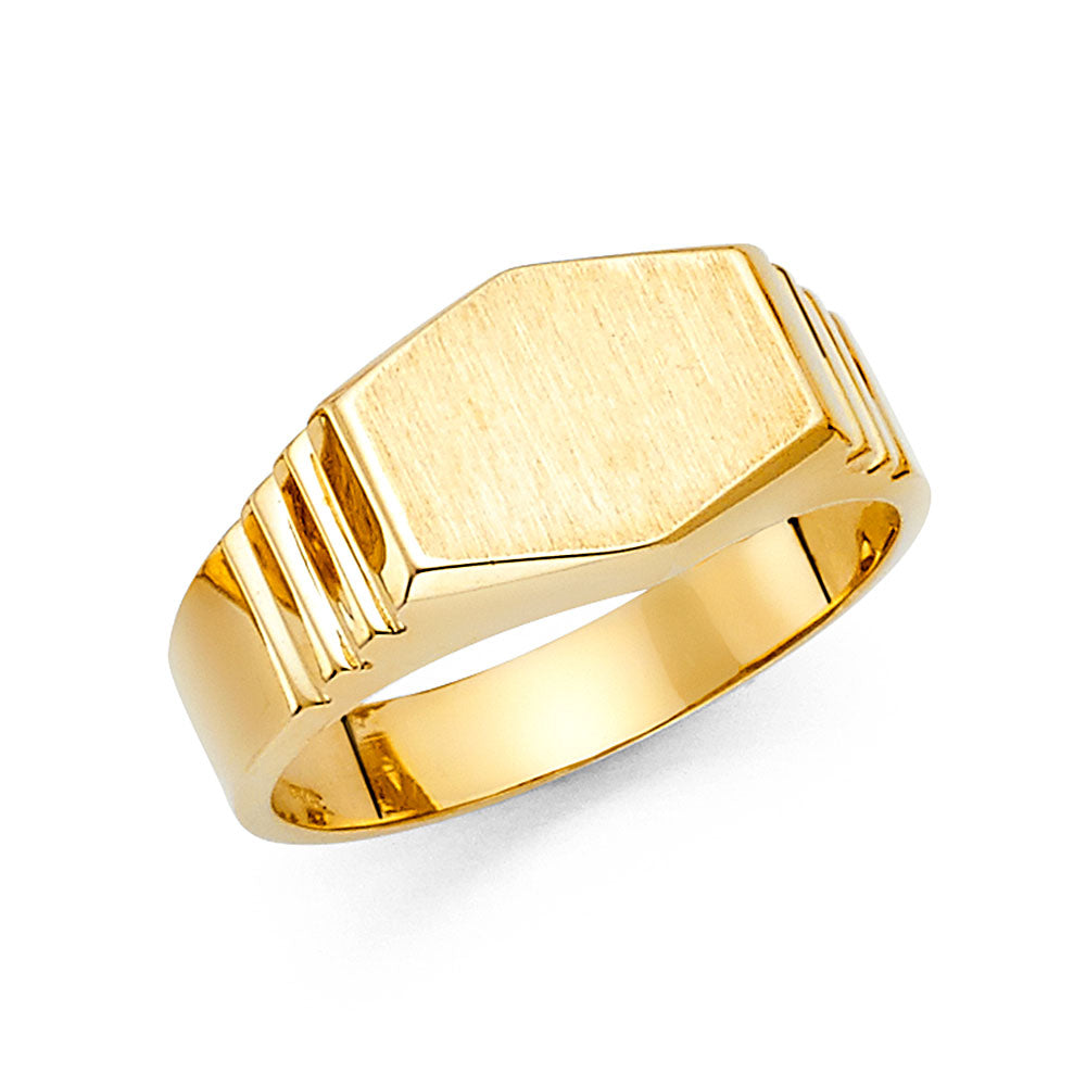 14KY MENS SIGNET RING