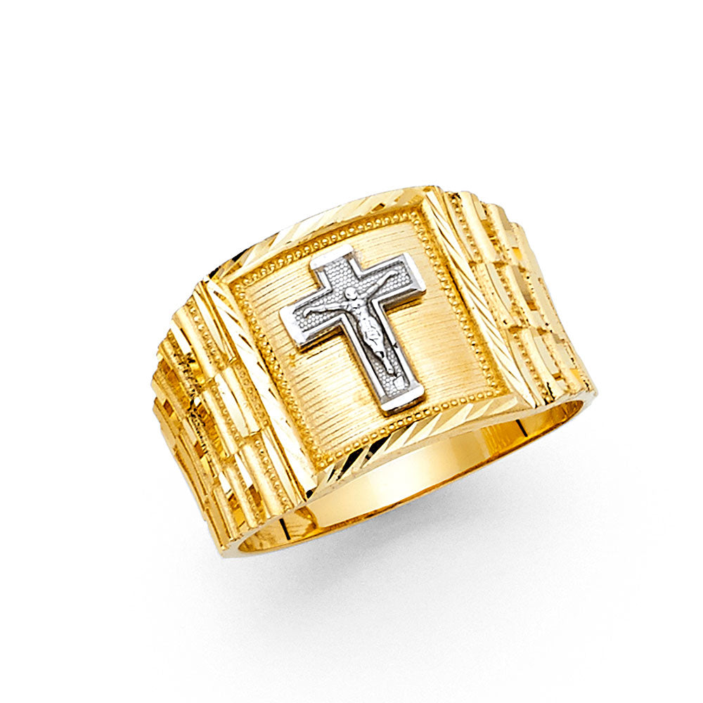 14K 2T MENS RING