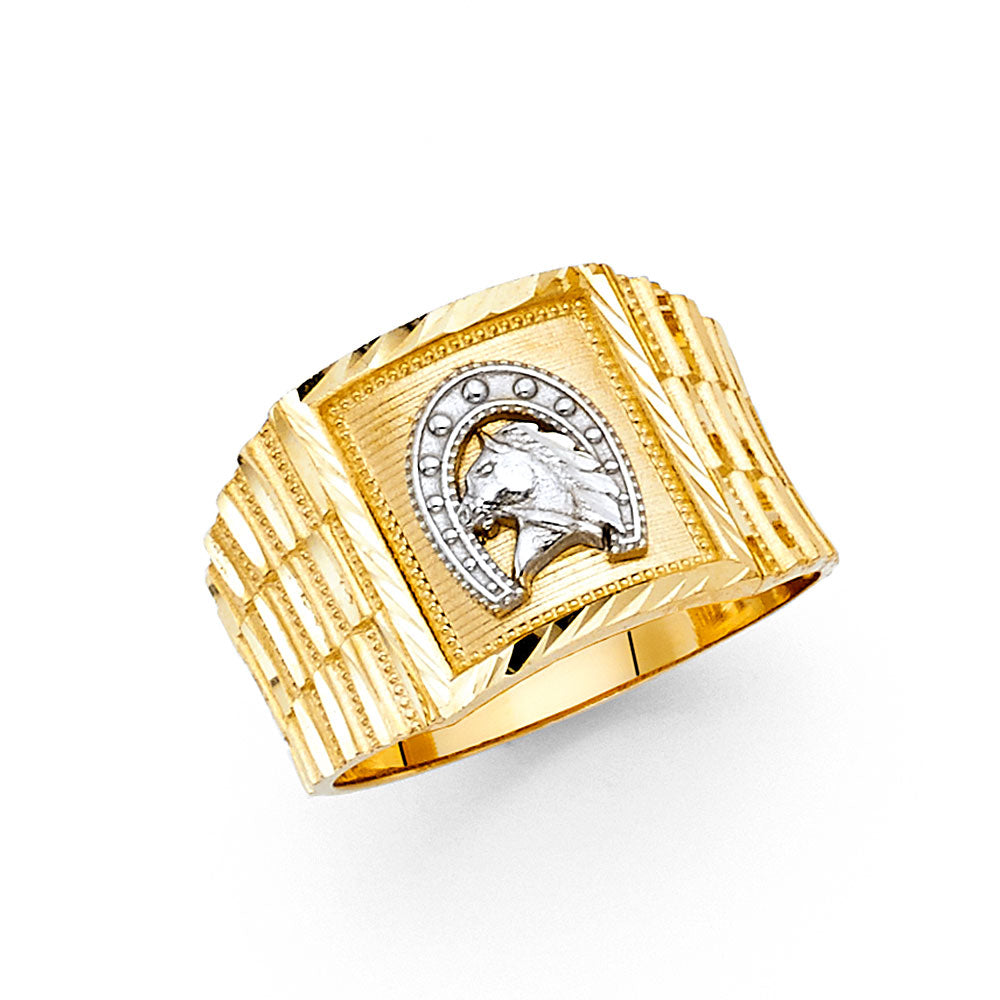14K 2T MENS RING