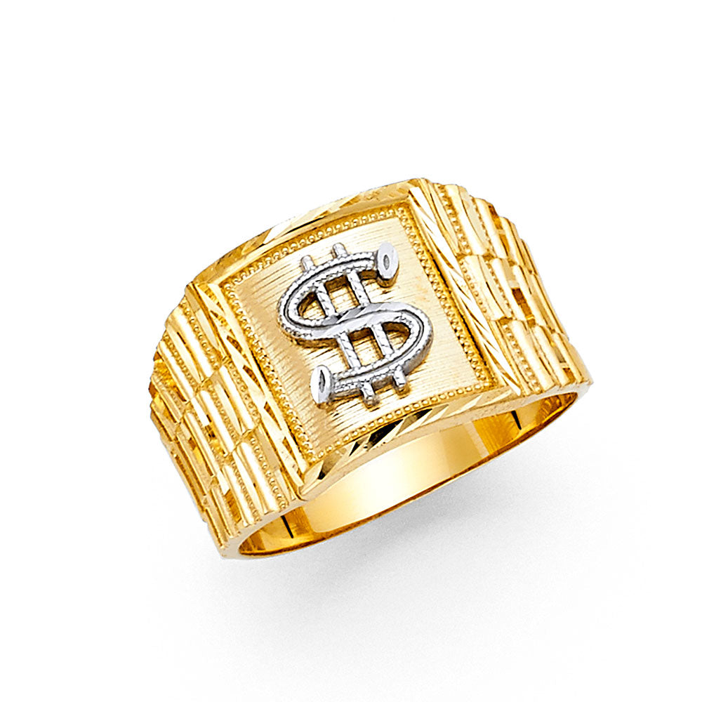 14K 2T MENS RING