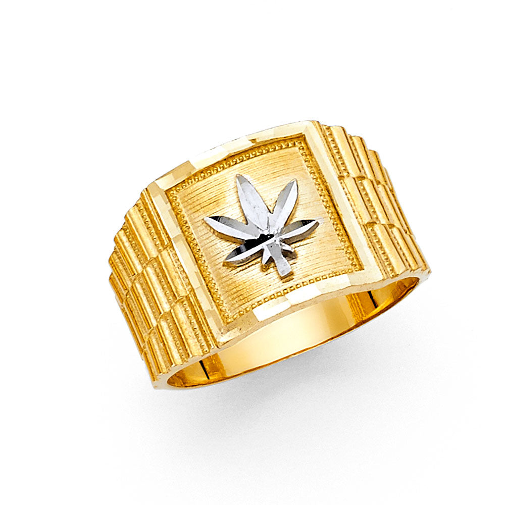 14K 2T MENS RING