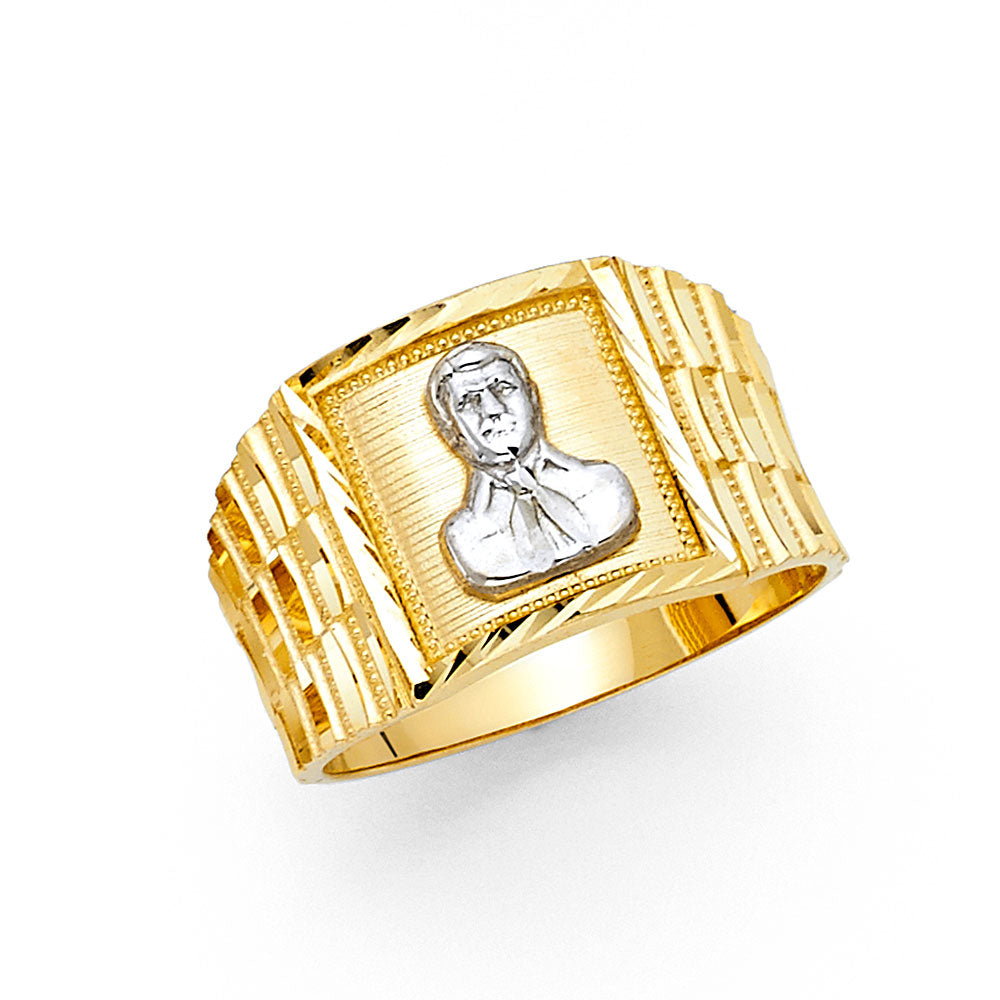 14K 2T MENS RING