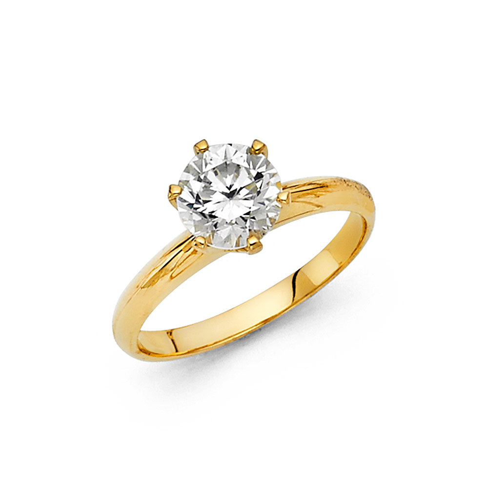 14KY CZ ENGAGEMENT RING