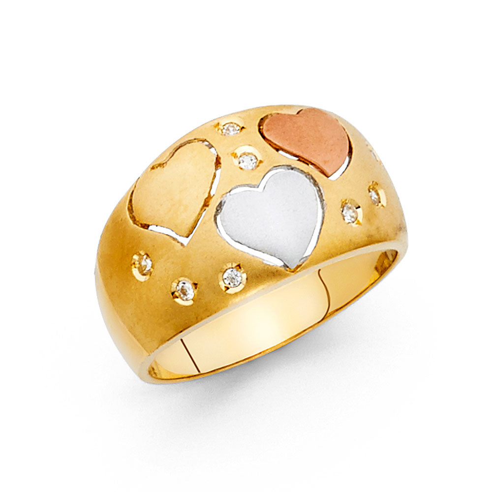 14K 3C FANCY RING