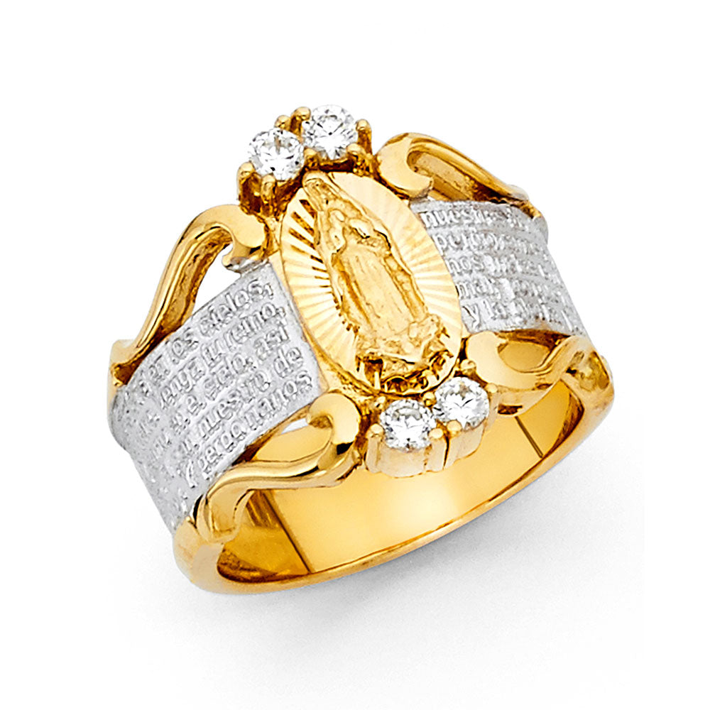 14KY CZ WED BAND
