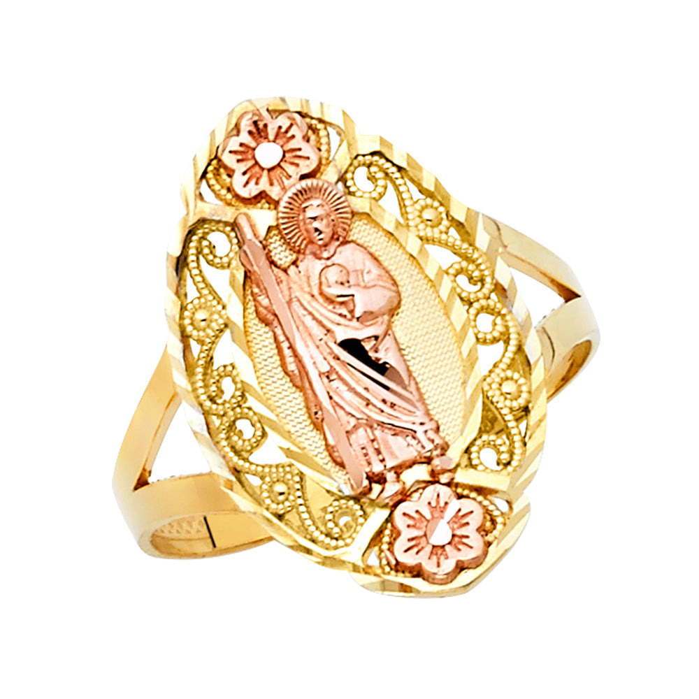 14K 3C RELIGIOUS RING