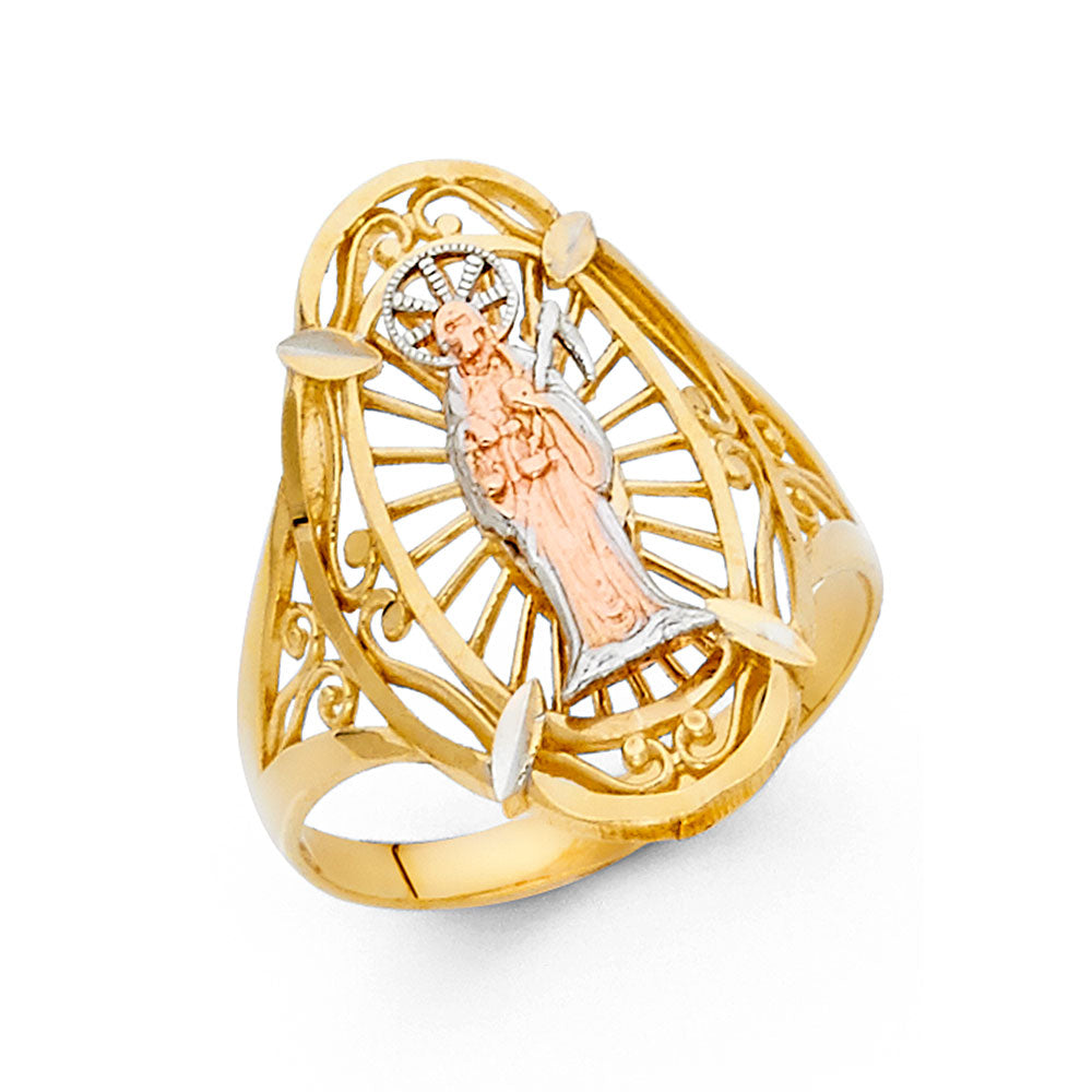 14K 3C FANCY RING