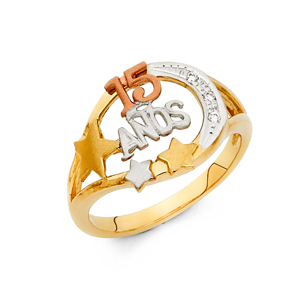 14K 3C 15YEARS RING
