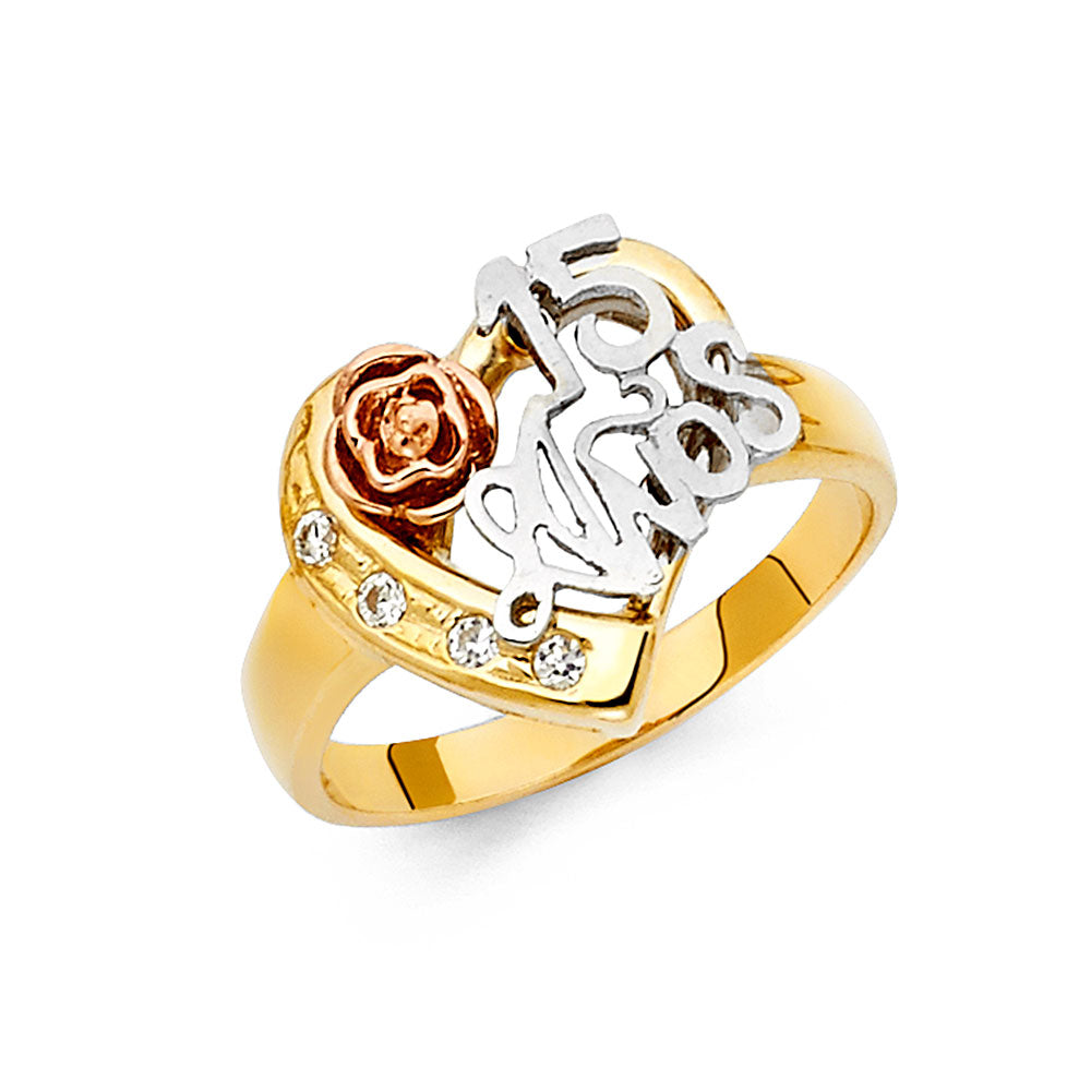 14K 3C 15YEARS RING