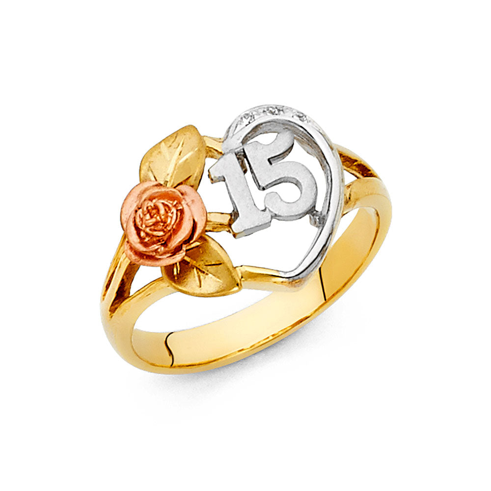 14K 3C 15YEARS RING