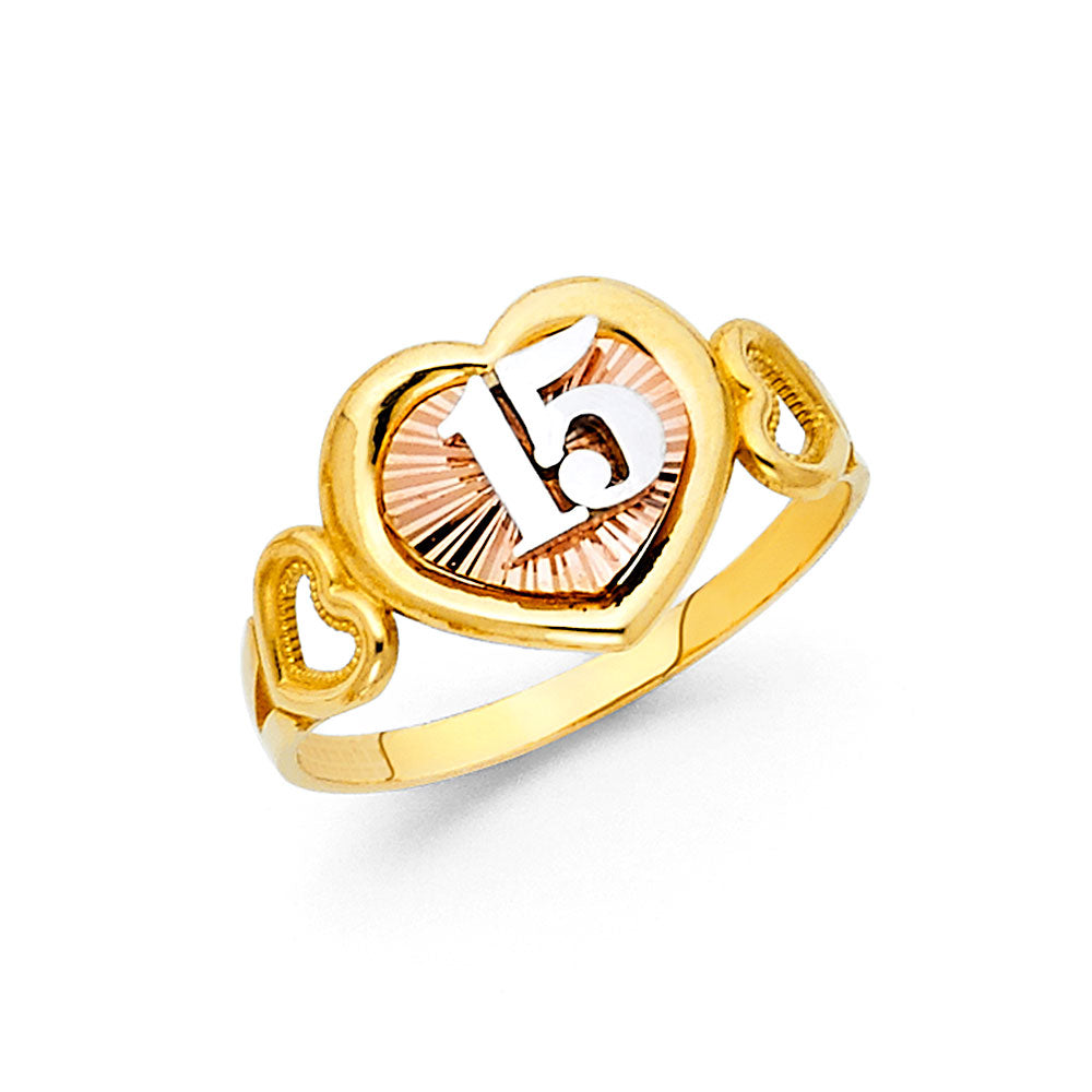 14K 3C 15YEARS RING