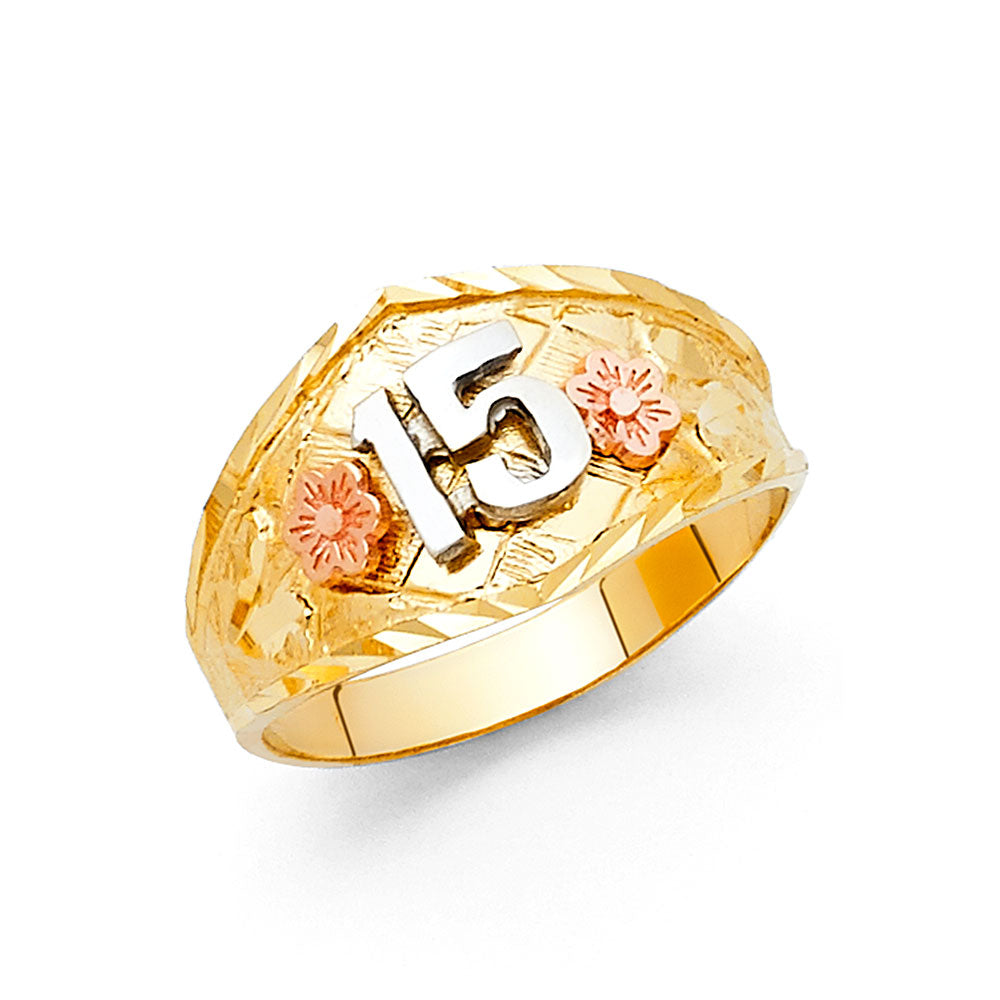 14K 3C 15YEARS RING