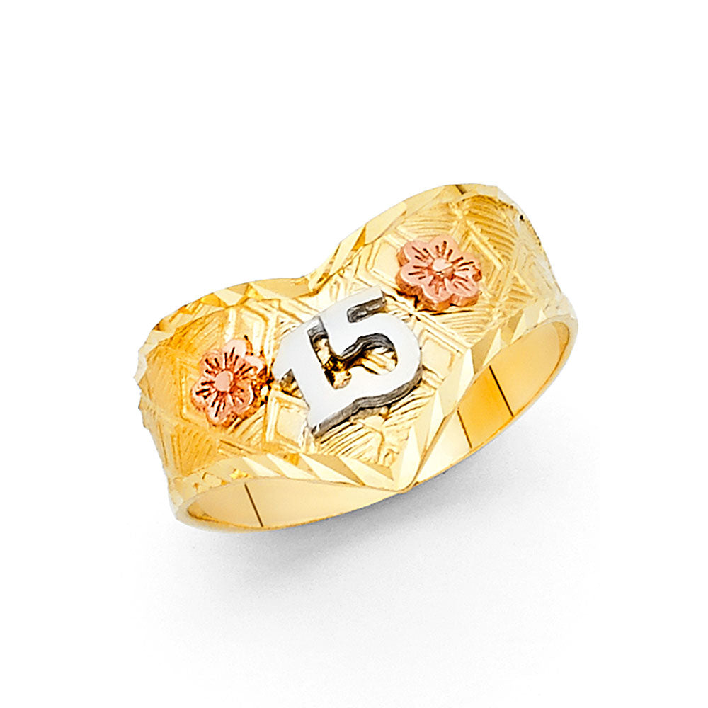14K 3C 15YEARS RING