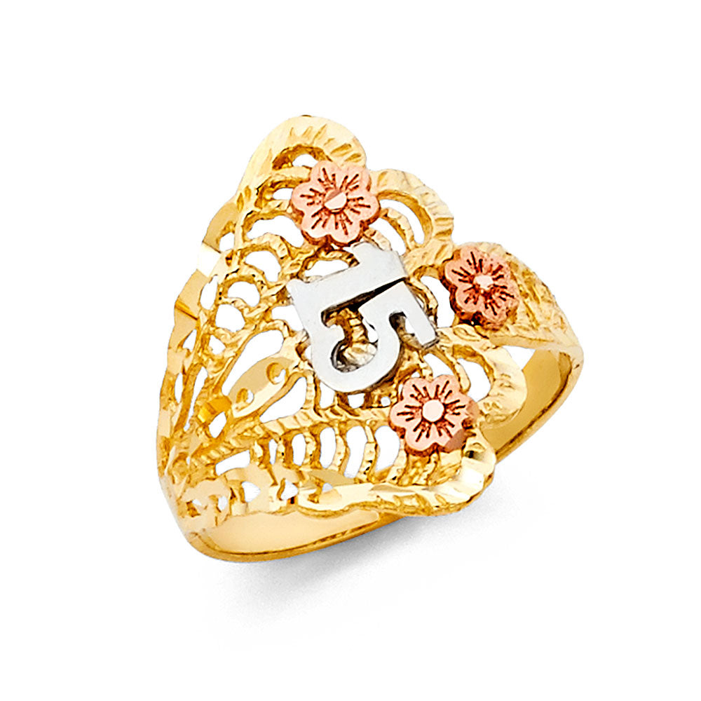 14K 3C 15YEARS RING