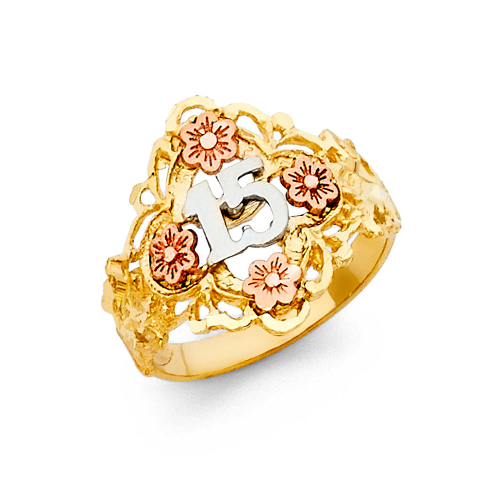 14K 3C 15YEARS RING