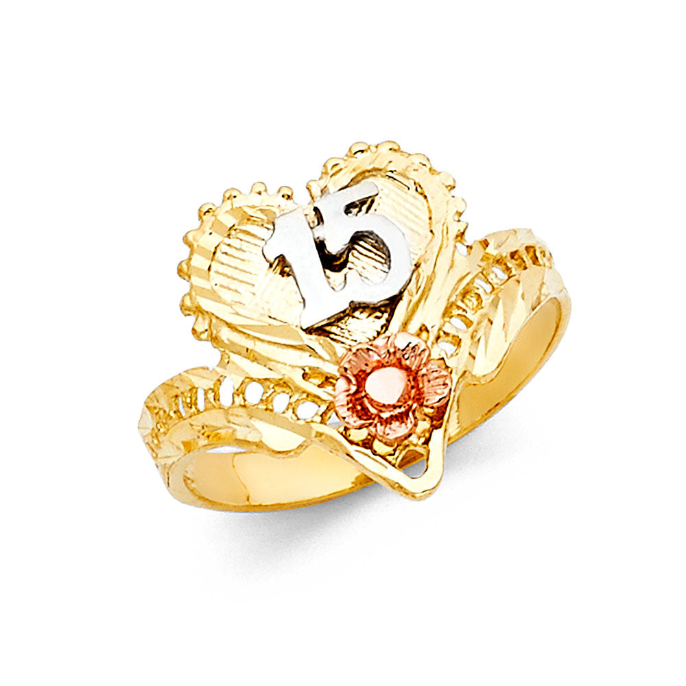 14K 3C 15YEARS RING