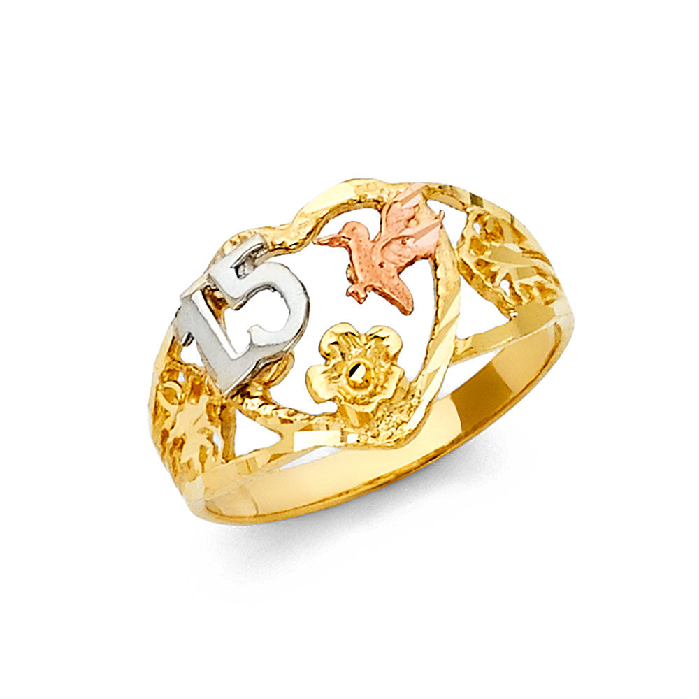 14K 3C 15YEARS RING