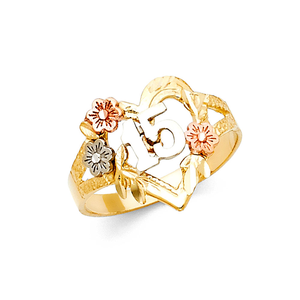 14K 3C 15YEARS RING