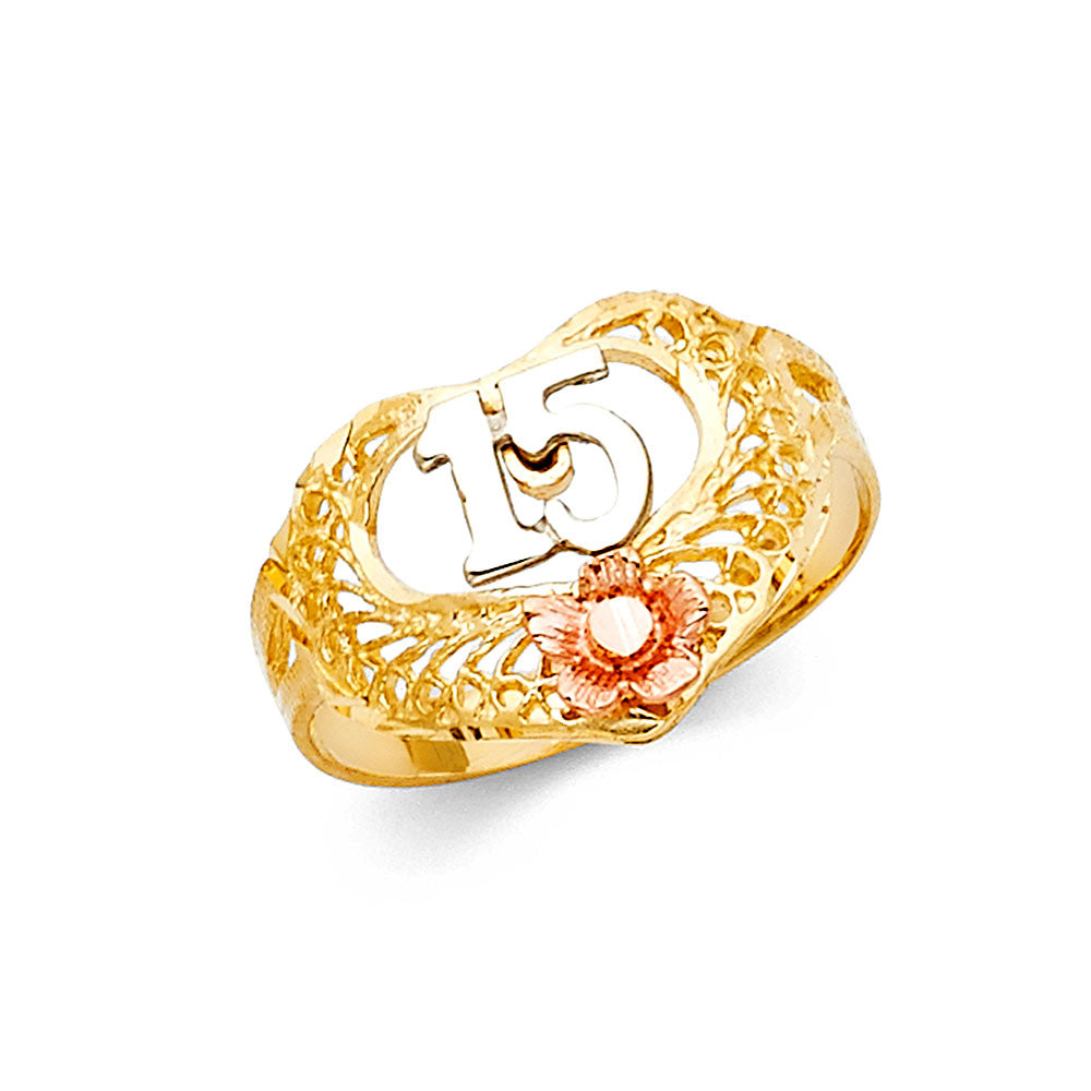 14K 3C 15YEARS RING