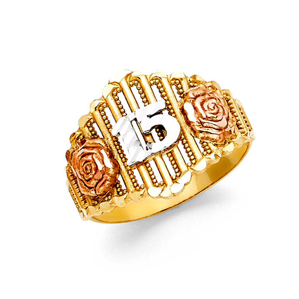 14K 3C 15YEARS RING