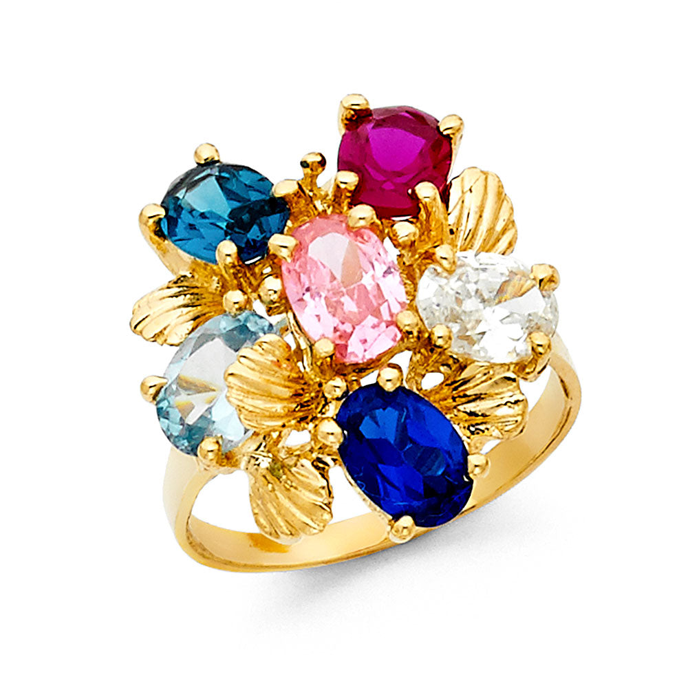 14KY CZ MOTHERS RING