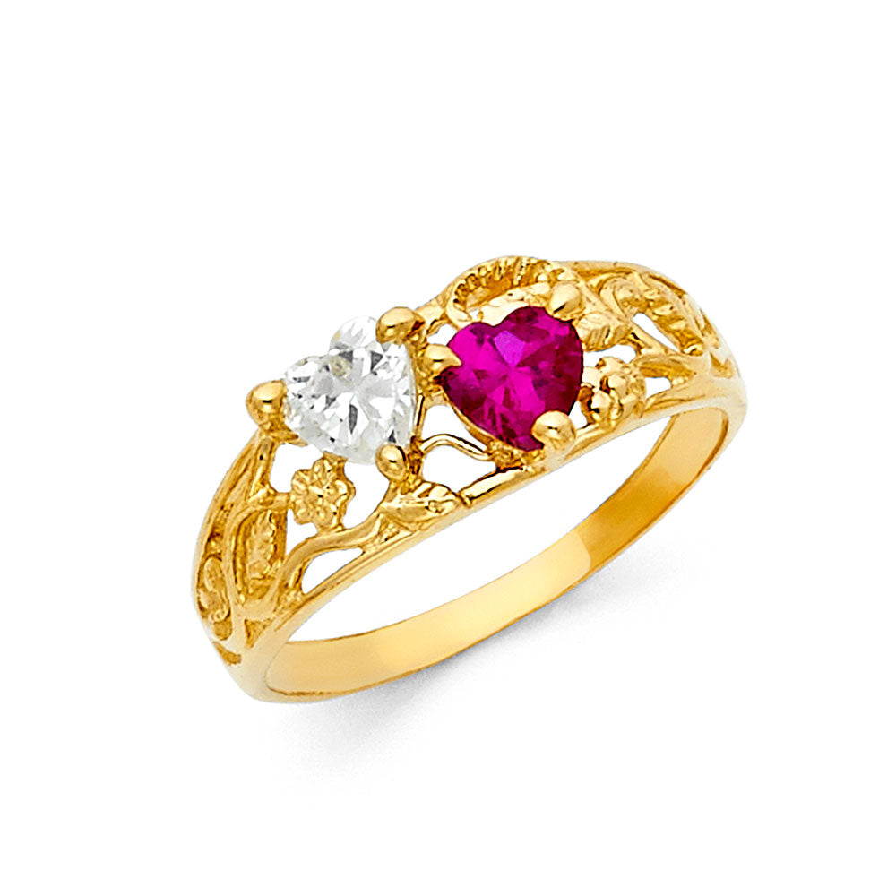 14KY CZ MOTHERS RING
