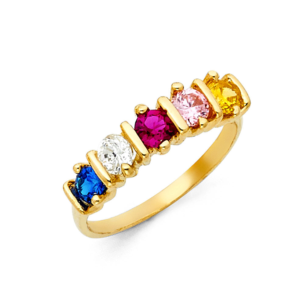 14KY CZ MOTHERS RING