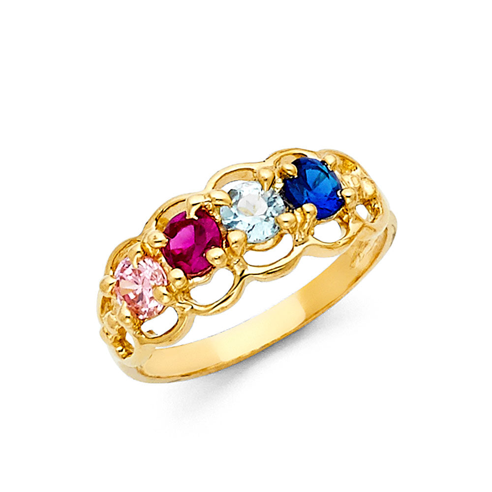 14KY CZ MOTHERS RING