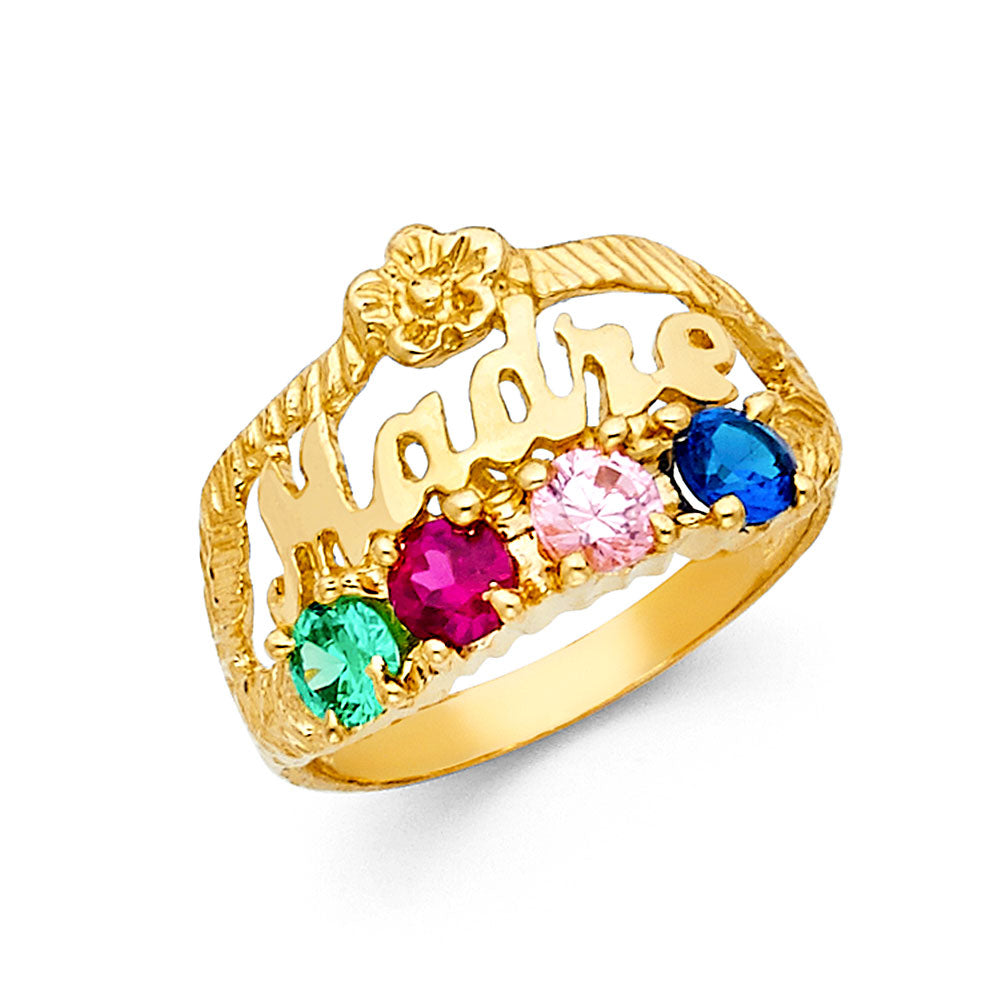 14KY CZ MOTHERS RING