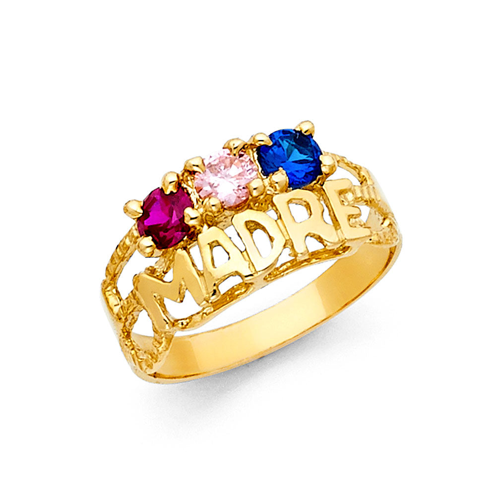 14KY CZ MOTHERS RING