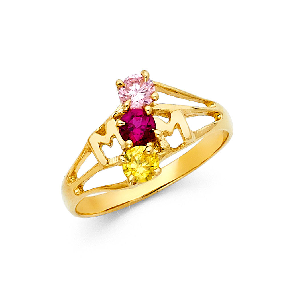 14KY CZ MOTHERS RING