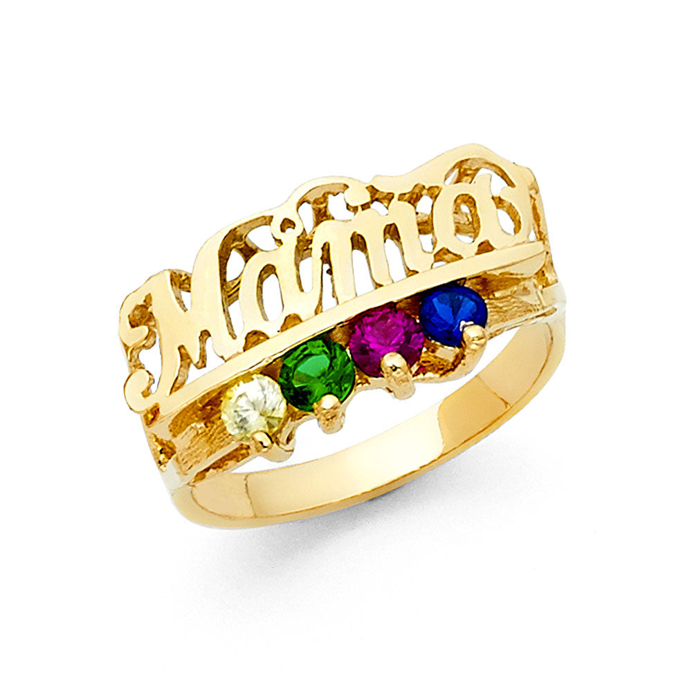 14KY CZ MOTHERS RING