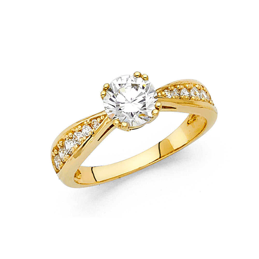14KY CZ ENGAGEMENT RING