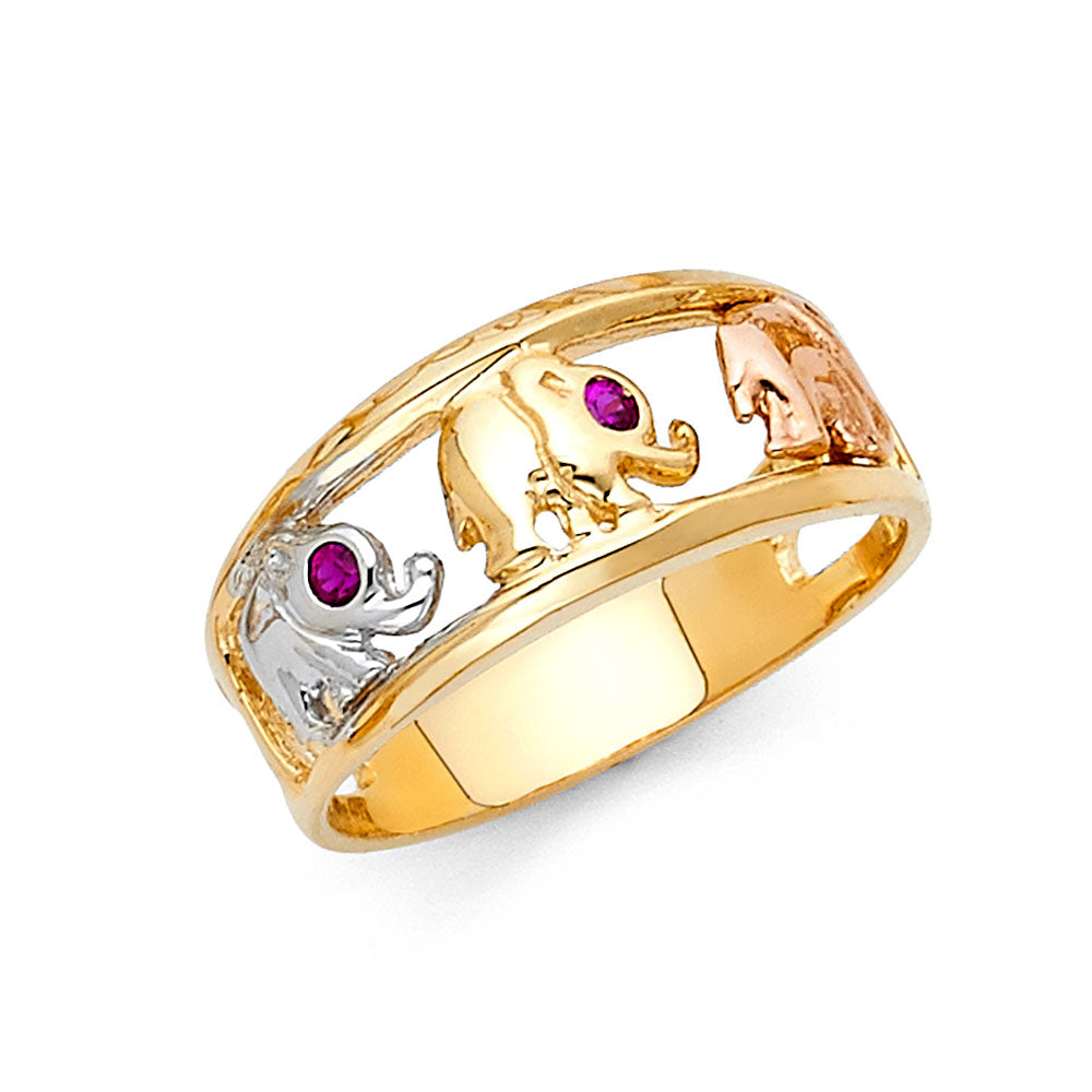 14K 3C LUCKY RING