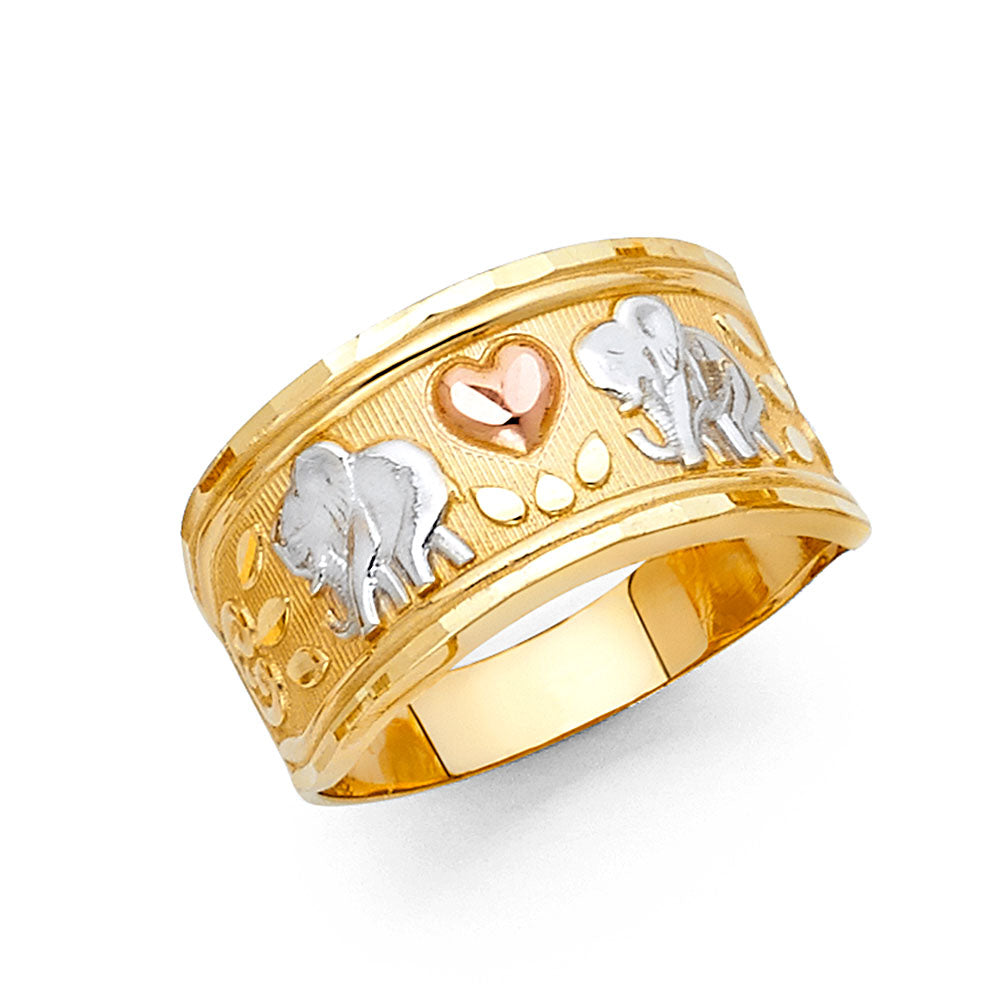 14K 3C LUCKY RING
