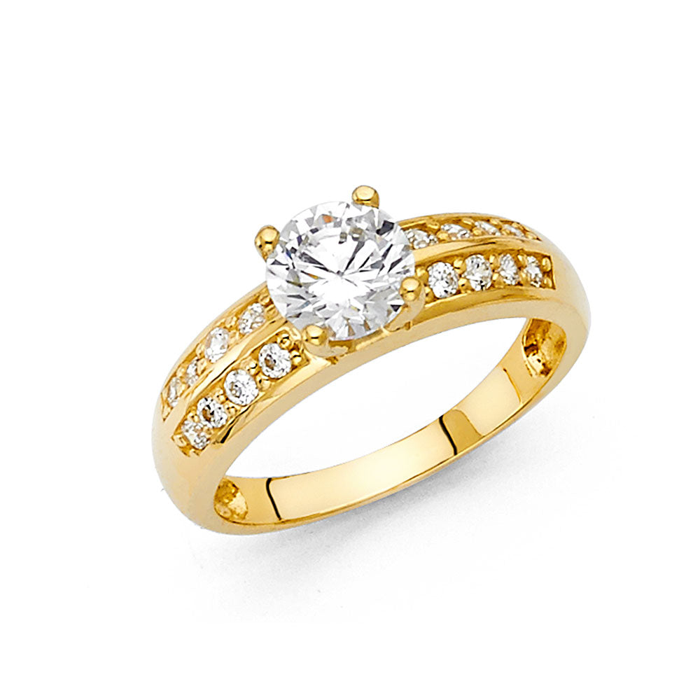 14KY CZ ENGAGEMENT RING