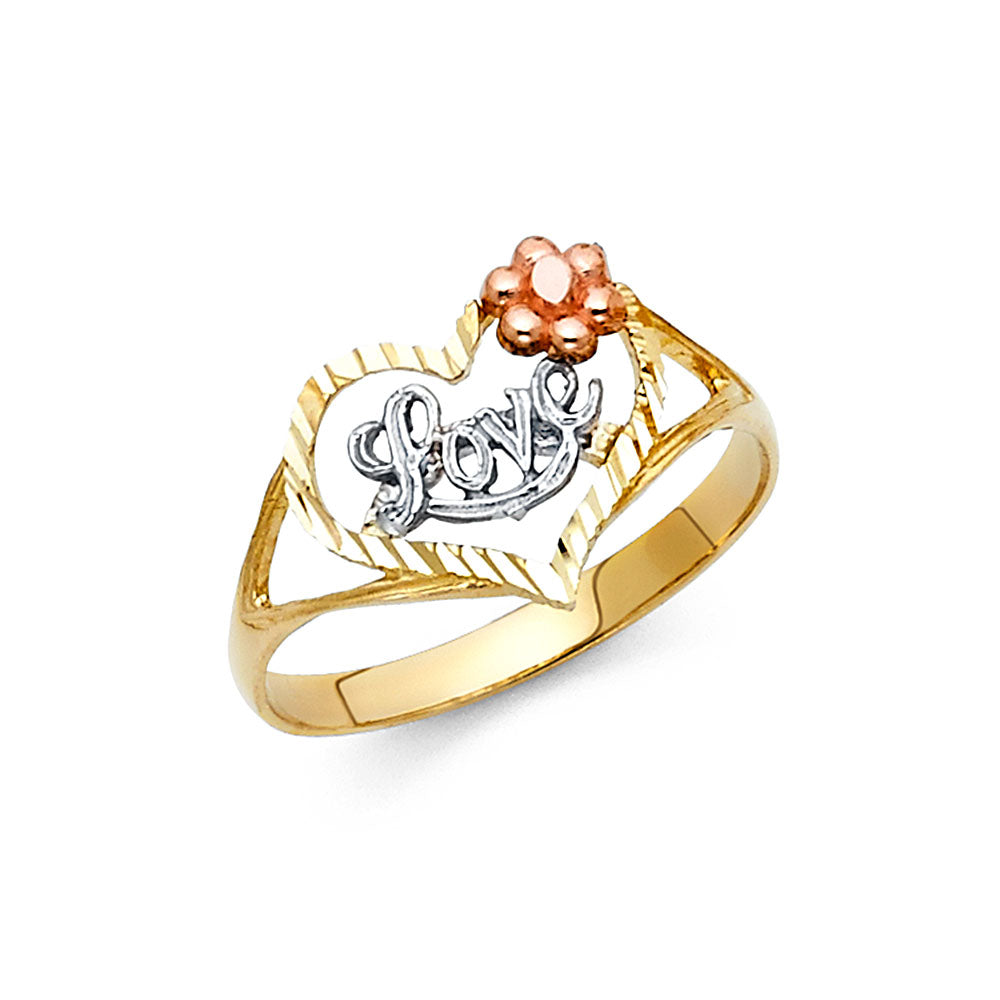 14K 3C LOVE RING