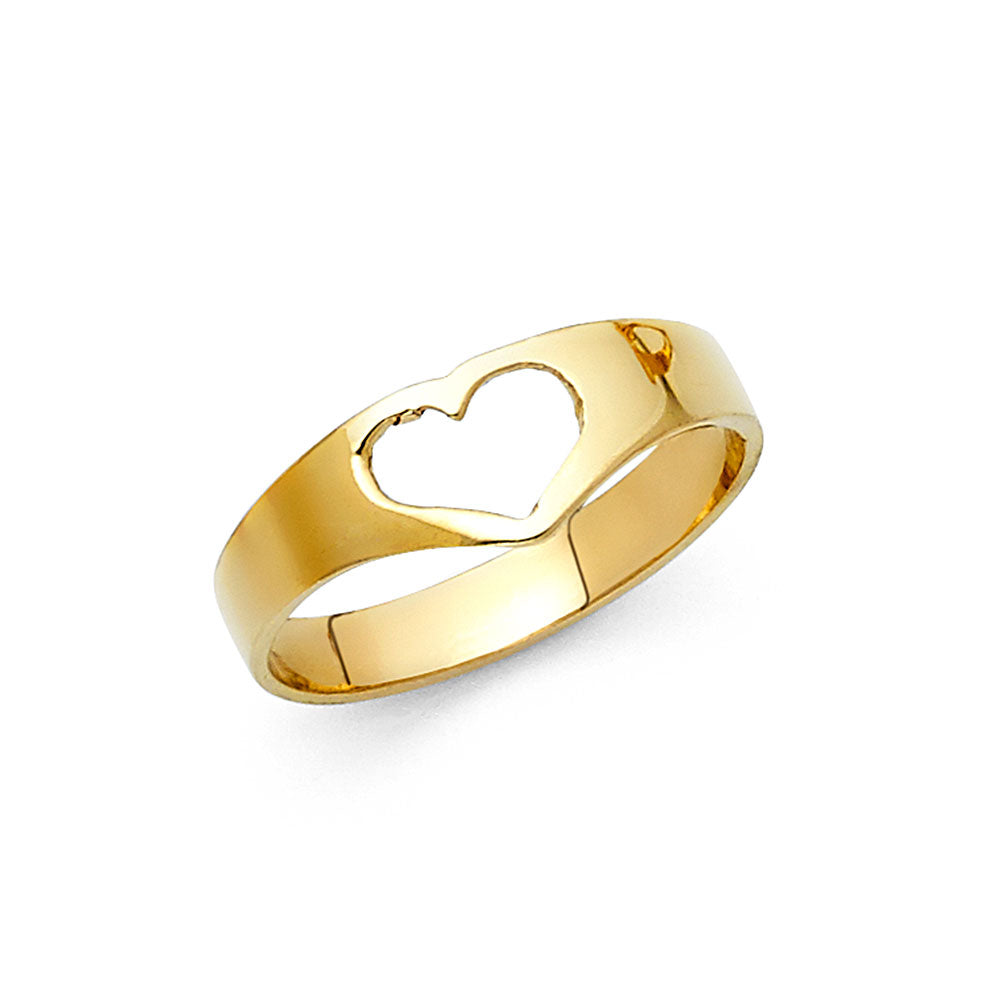 14KY FANCY HEART RING